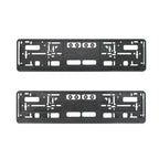 European Standard Single-strip Plastic License Plate Frame