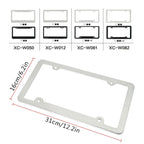 American Standard Aluminum Alloy License Plate Frame Including Accessories