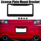 American Standard Aluminum Alloy License Plate Frame Including Accessories