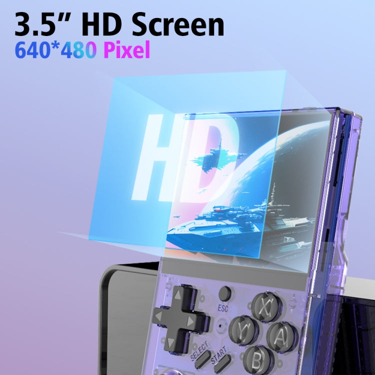 R35PLUS 3.5 Inch Handheld Game Console Built-in 64G 10, 000+ Games