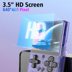 R35PLUS 3.5 Inch Handheld Game Console Built-in 64G 10, 000+ Games