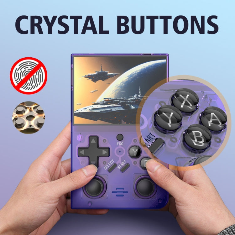 R35PLUS 3.5 Inch Handheld Game Console Built-in 64G 10, 000+ Games