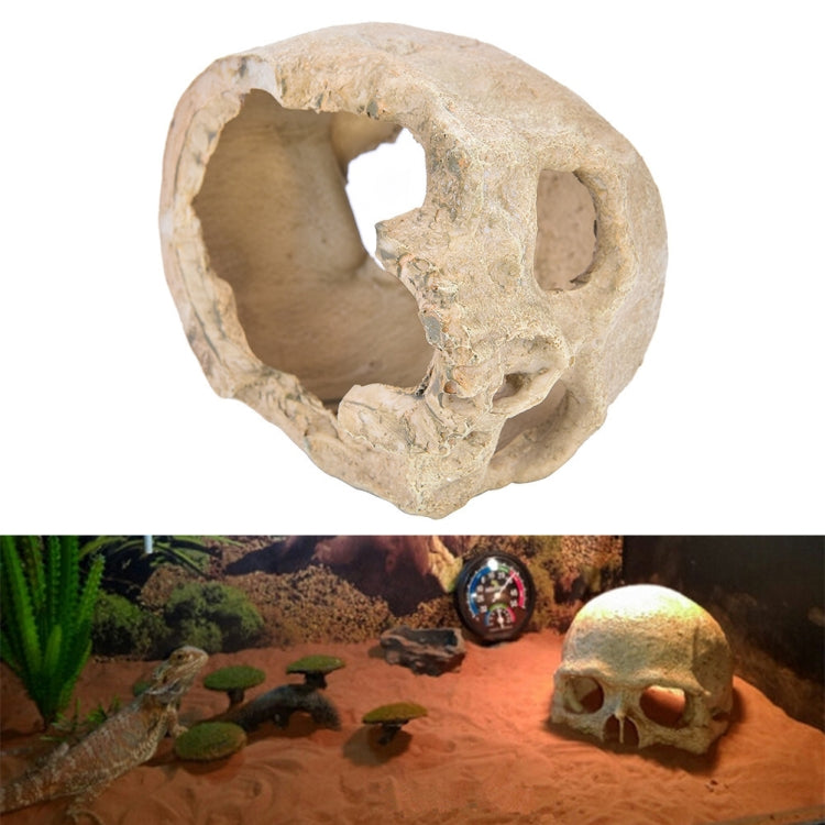 Fish Tank Aquarium Decoration Spider Lizard Snake Python Skull Breeding House Hiding Ornament — view 8