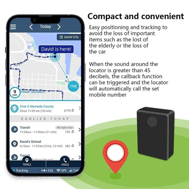 2G Callback Locator Anti-Theft Voice-Activated Sensor Alarm