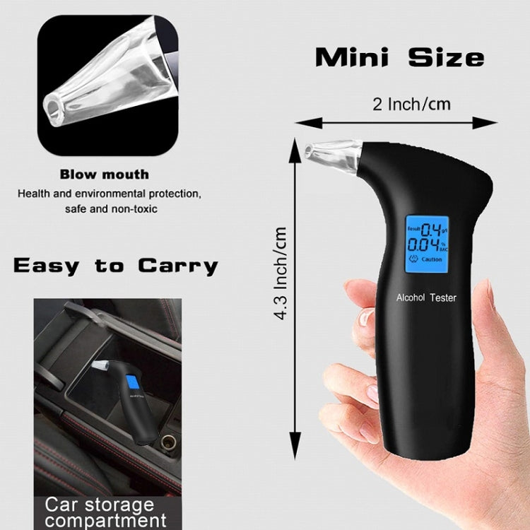 LCD Detector Backlight Light Breath Alcohol Tester