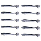 HENGJIA Spaghetti Worm T-Tail Soft Bait Spiral Fishing Dummy Lures