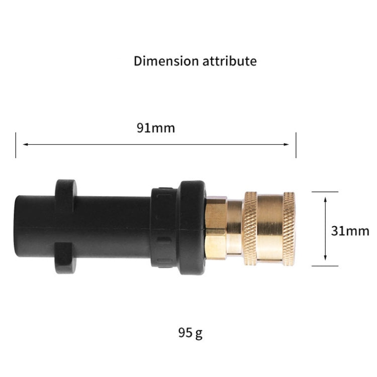 For Karcher K2-K7 Series High Pressure Washer Foam Lance Adapter