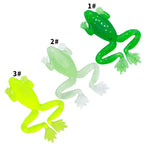5pcs /Pack HENGJIA SO193 Thunderfrog Soft Bait Lua Fishing Dummy Lures — Luminous Color