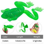 5pcs /Pack HENGJIA SO193 Thunderfrog Soft Bait Lua Fishing Dummy Lures — Yellow