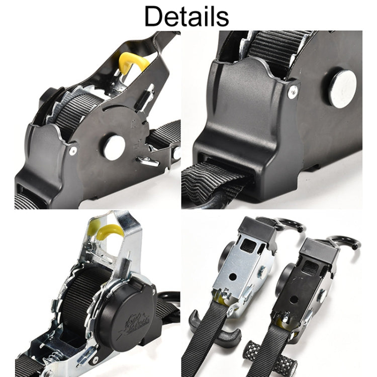 Auto Retract Tensioner Automobile And Motorcycle Cargo Fixing Straps