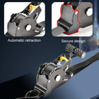 Auto Retract Tensioner Automobile And Motorcycle Cargo Fixing Straps