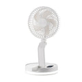F200 Foldable Remote Control Wall-mounted Fan LED Light Desktop Rotating Fan