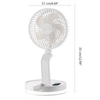 F200 Foldable Remote Control Wall-mounted Fan LED Light Desktop Rotating Fan