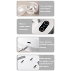 F200 Foldable Remote Control Wall-mounted Fan LED Light Desktop Rotating Fan