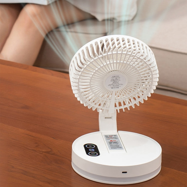 F200 Foldable Remote Control Wall-mounted Fan LED Light Desktop Rotating Fan