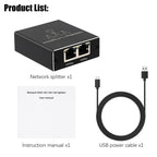 Gigabit Network Splitter Network Sharer RJ45 Network Cable Splitter — view 7