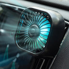 F11 Car USB Colorful Gradient Light Cooling Fan Automotive Interior
