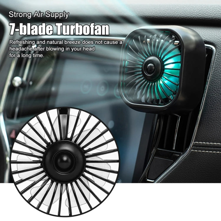 F11 Car USB Colorful Gradient Light Cooling Fan Automotive Interior — view 4