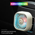 F11 Car USB Colorful Gradient Light Cooling Fan Automotive Interior — view 5