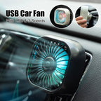 F11 Car USB Colorful Gradient Light Cooling Fan Automotive Interior — view 7