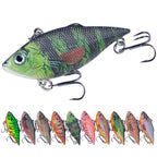 10colors /Set HENGJIA VI101 Painted VIB Dummy Lure Lua Submerged Baits — 6.4cm 8g