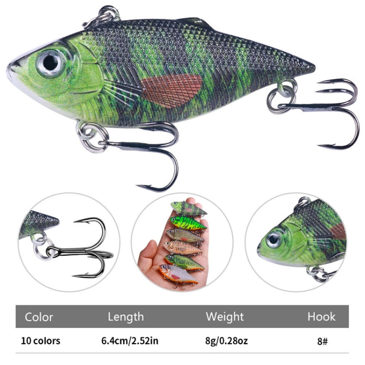 10colors /Set HENGJIA VI101 Painted VIB Dummy Lure Lua Submerged Baits — view 3