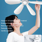 USB Home Dormitory Mute High Wind Power Mini Fan Six Blade Small Ceiling Fan