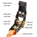 Motorcycle Ratchet Tensioner Cargo Bundling And Luggage Fixing Straps