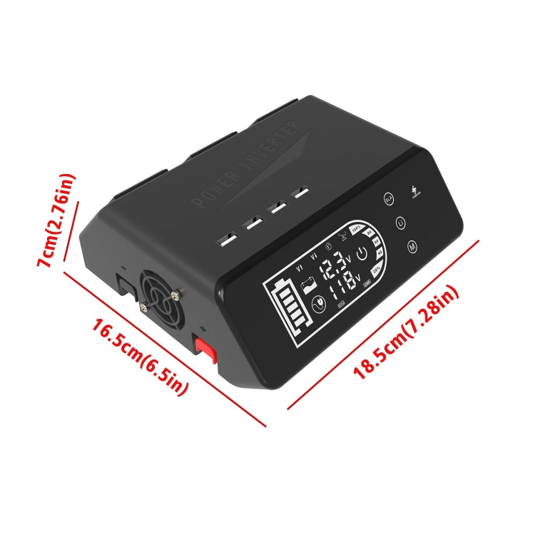 12V To 110V 1000W Pure Sine Wave Inverter