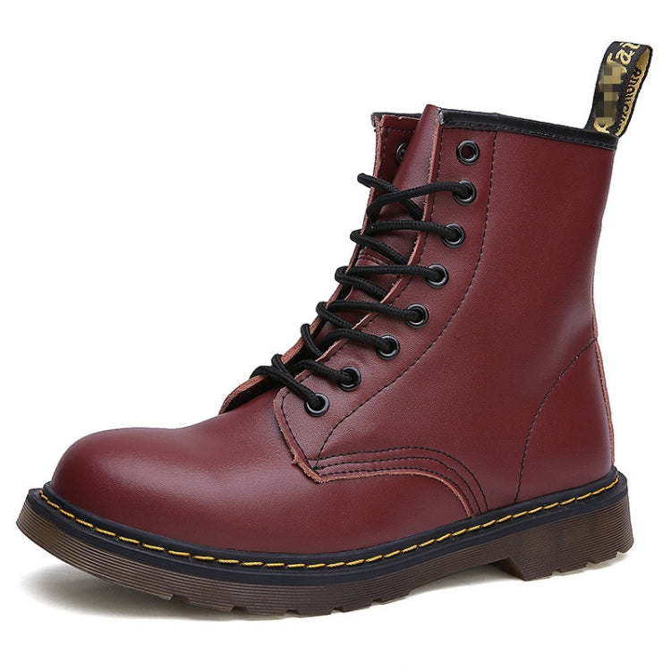 8 Holes Couple Martin Boots Outdoor Casual Workwear Short Boots — 39