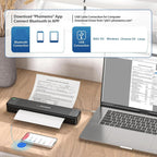 Phomemo P831 Bluetooth Portable Thermal Transfer Printer Support A4 / Letter / A5 / B5 Plain Paper Printing — view 5