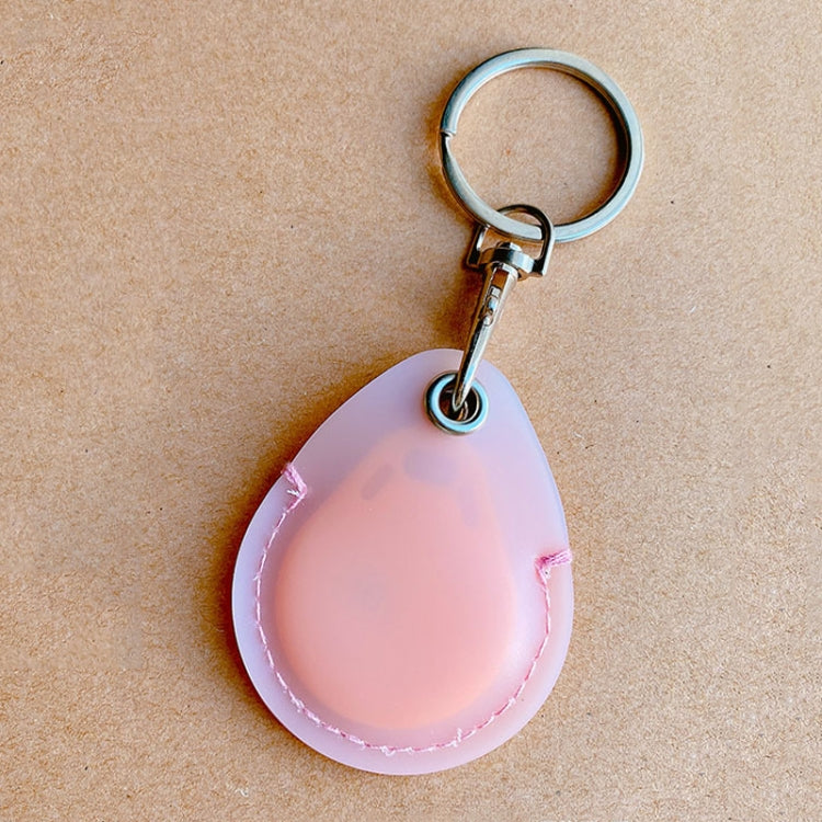 Access Control Elevator Card Holder Proximity Card Protector Keychain With Pull Ring — Water Drop Pink