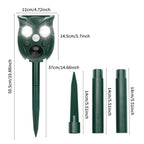 Five-Level Frequency-Adjustable Outdoor Ultrasonic Solar-Powered Animal Repellent — view 3
