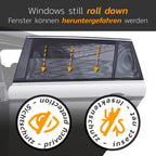 Car Sun Protection Anti-mosquito Window Zipper Sunshade