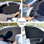 Car Sun Protection Anti-mosquito Window Zipper Sunshade