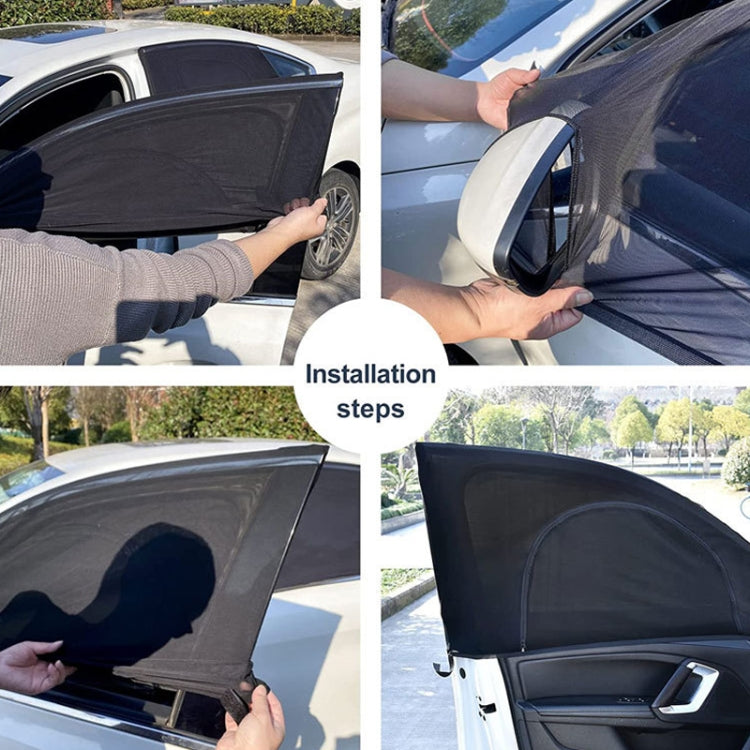 Car Sun Protection Anti-mosquito Window Zipper Sunshade