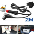 Car Mini Refrigerator Compressor Cigarette Lighter German Plug Power Cord