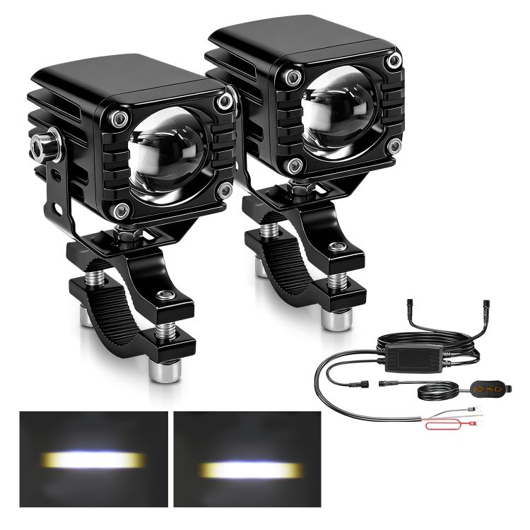 40W Motorcycle Wired Switch Integrated Waterproof Spotlight — view 16