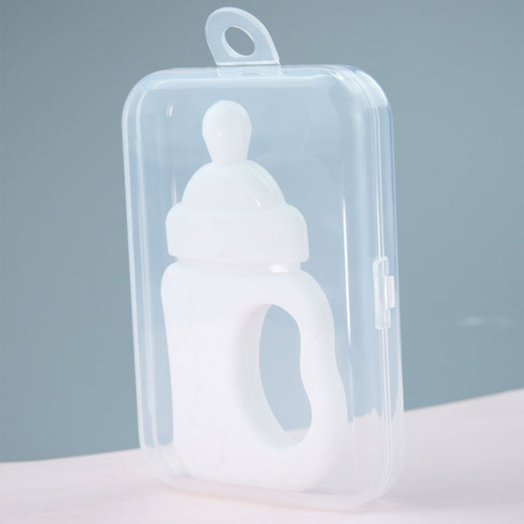 Baby Silicone Teether Bottle Bite Teether Teething Stick — With Box Nano Color