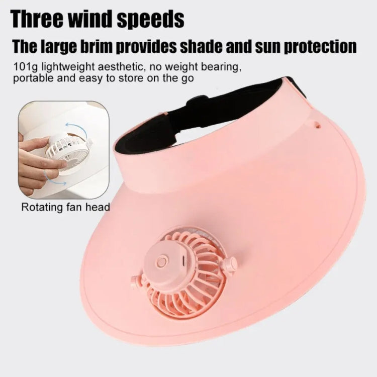 Summer Outdoor Sun Protection Adjustable Rotating Fan Sun Hat — view 9