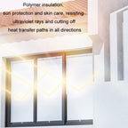 Car Summer No-punch Retractable Titanium Silver Sunshade Curtain