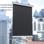 Car Summer No-punch Retractable Titanium Silver Sunshade Curtain