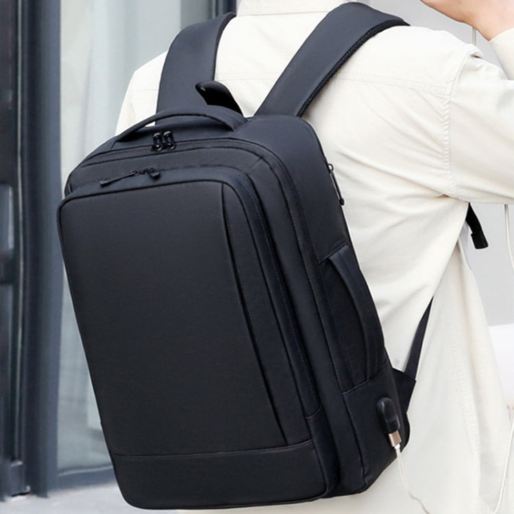 Expandable Business Waterproof Laptop Backpack With USB Port — view 13