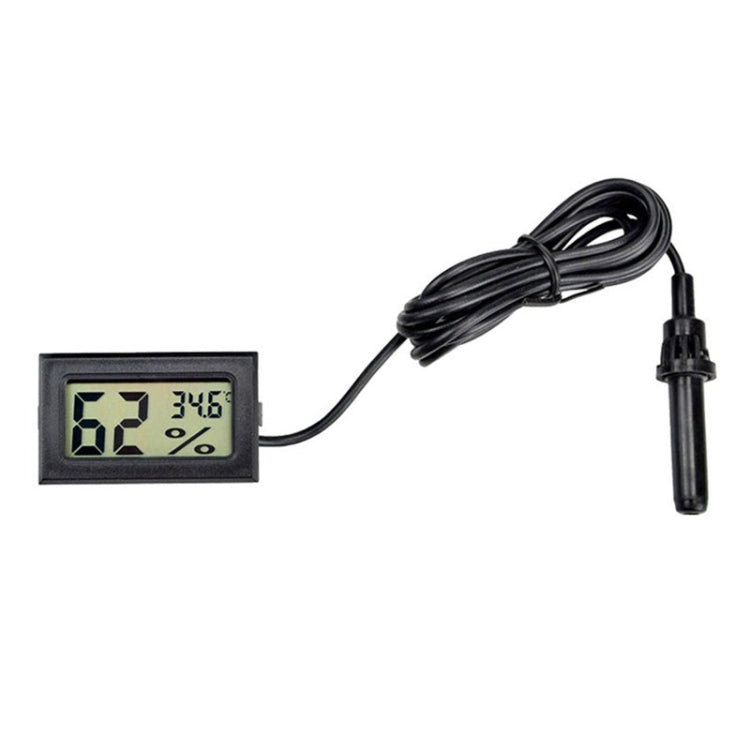 With Probe Digital Thermometer Hygrometer Electronic Temperature Detection Sensor — FY-11 White