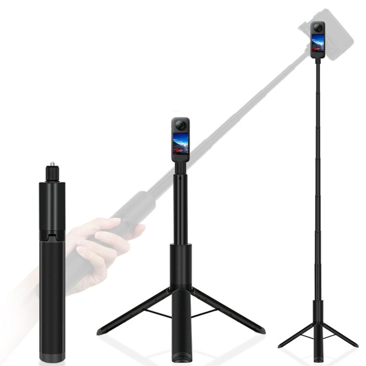 Retractable Integrated Camera Panoramic Invisible Selfie Stick Tripod, 1.22m For Insta360 One X