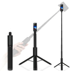 Retractable Integrated Camera Panoramic Invisible Selfie Stick Tripod, 1.22m For Insta360 One X