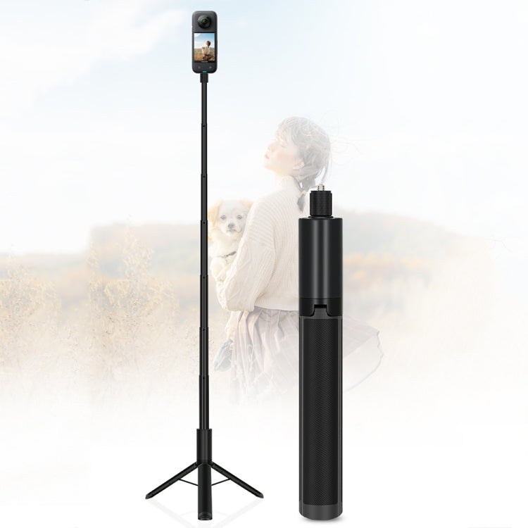 Retractable Integrated Camera Panoramic Invisible Selfie Stick Tripod, 1.22m For Insta360 One X