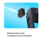 For Insta360 X4 / X3 6pcs /Pack Noise Canceling Windproof Cotton Camera Accessories