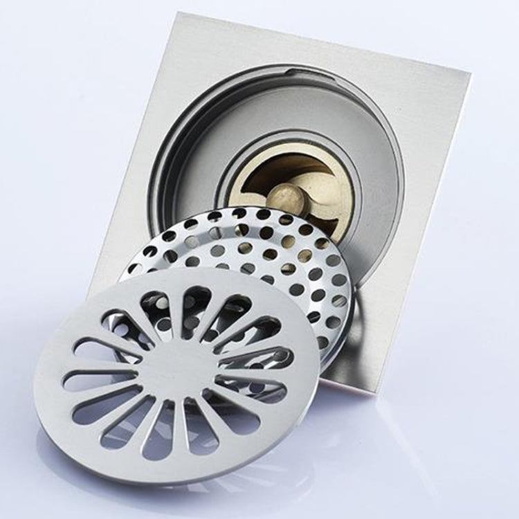 Bathroom Brushed Anti-Return Water, Insect and Odor Resistant Floor Drain — view 5