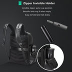 Bopai 61-98611 Large-capacity Waterproof First-layer Cowhide Laptop Backpack With USB+Type-C Port — view 8